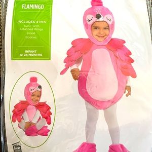 FLAMINGO HALLOWEEN COSTUME SZ 12 MONTHS